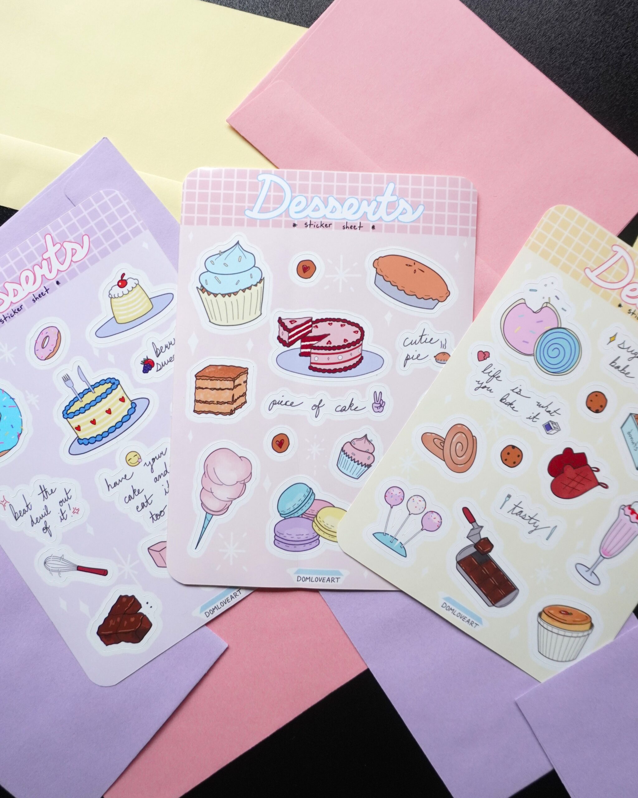 Dessert Sticker Sheets