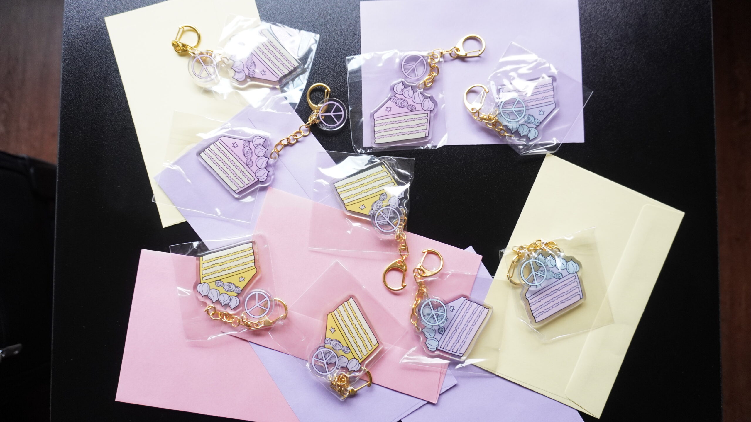 Peace of Cake Keychain - Image 3