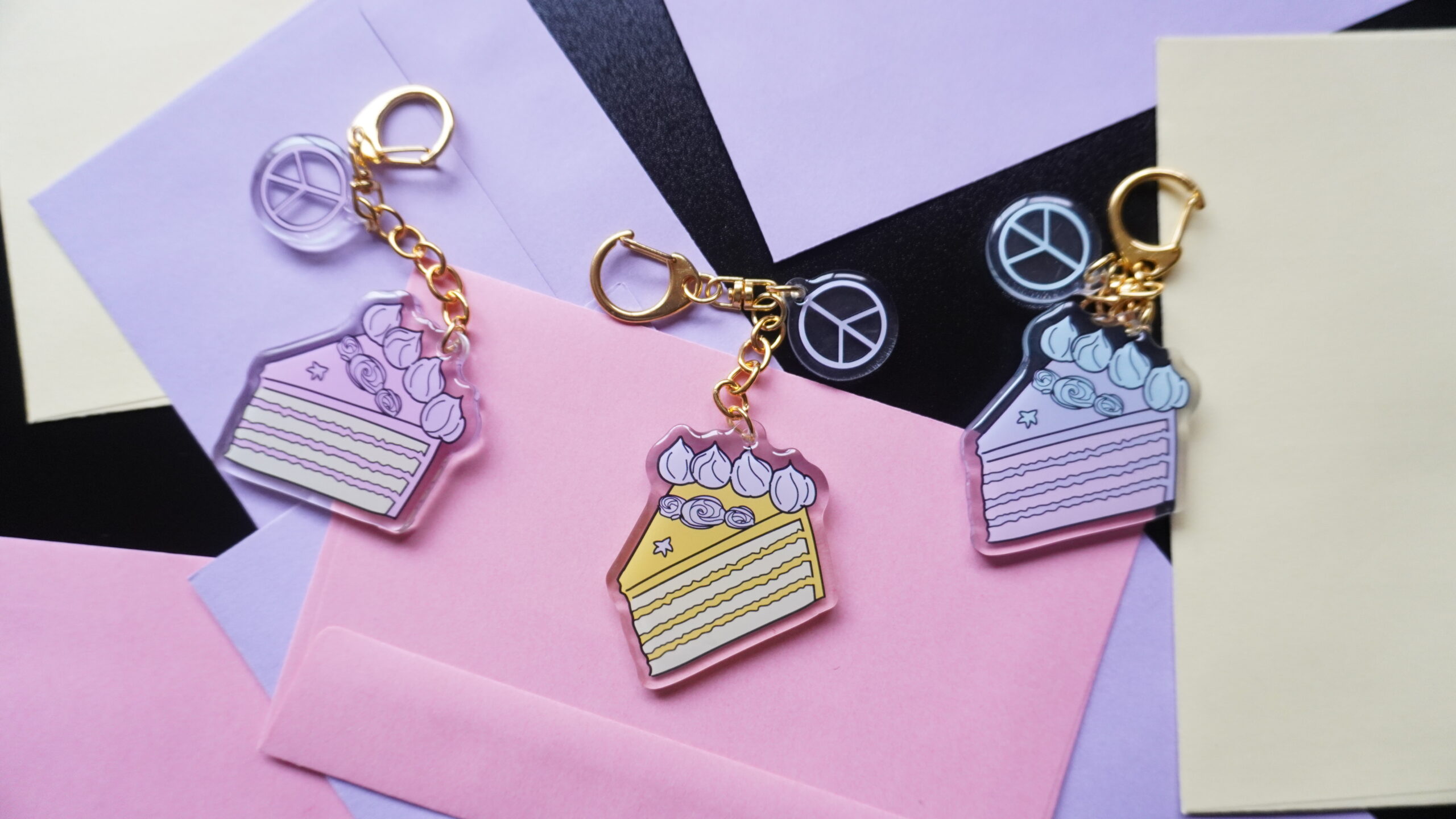 Peace of Cake Keychain - Image 4